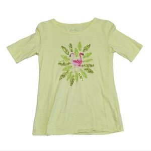 Flamingo shirt Size XS green
